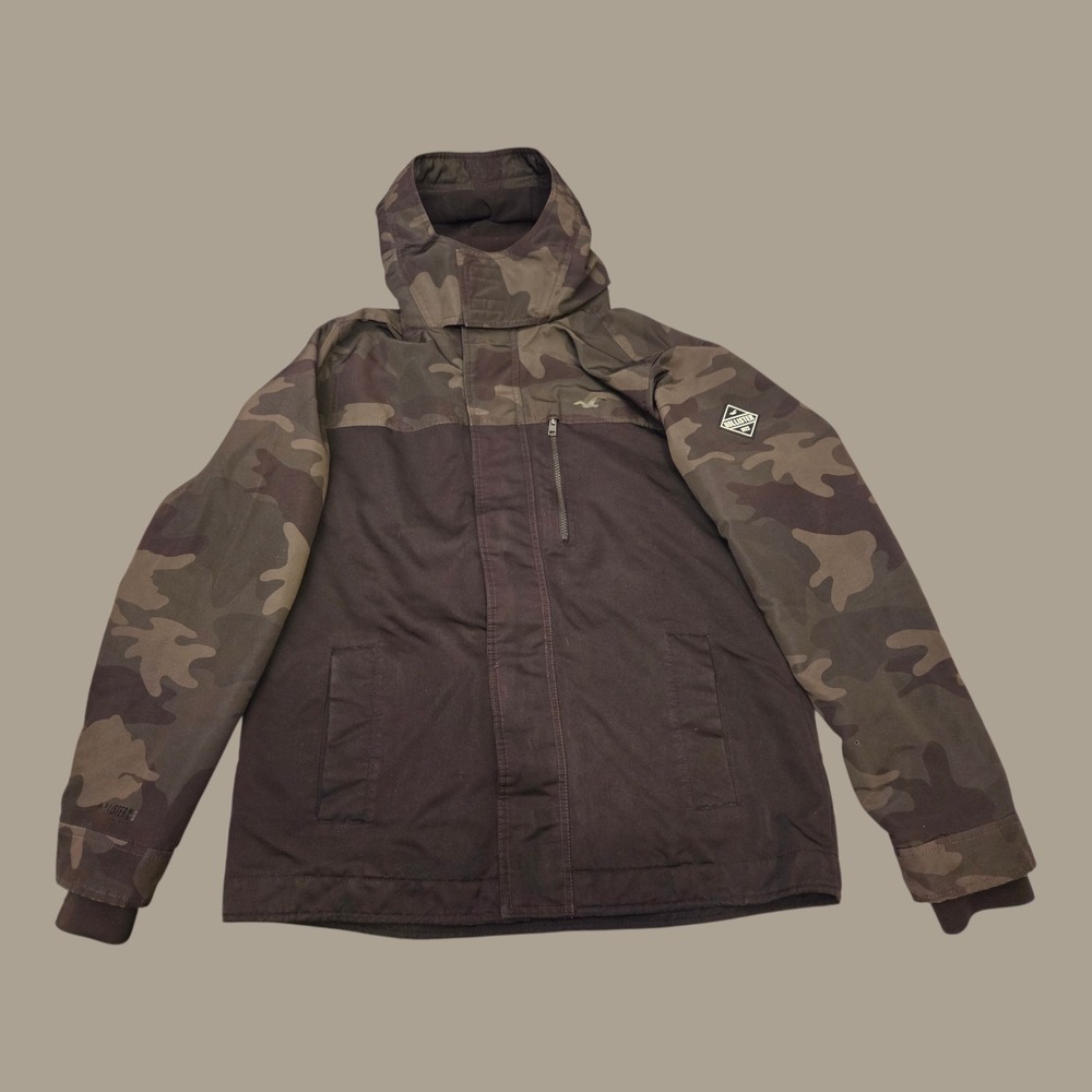 Hollister All Weather Coat Camo Mens XL *Missing Zipper Pull*